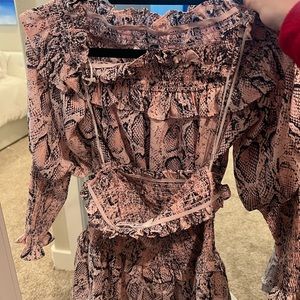 Light pink snake print set!